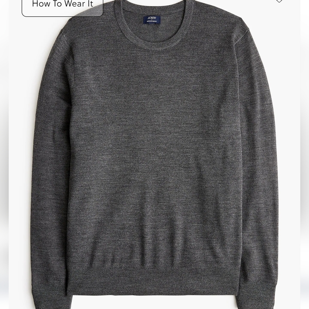 J Crew Merino wool-blend Crewneck Sweater Men's Size Large NWT!